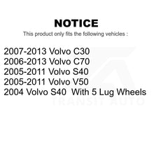 Load image into Gallery viewer, Rear Coated Disc Brake Rotors Pair For Volvo S40 C70 C30 V50