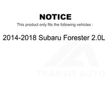 Load image into Gallery viewer, Rear Coated Disc Brake Rotors Pair For 2014-2018 Subaru Forester 2.0L