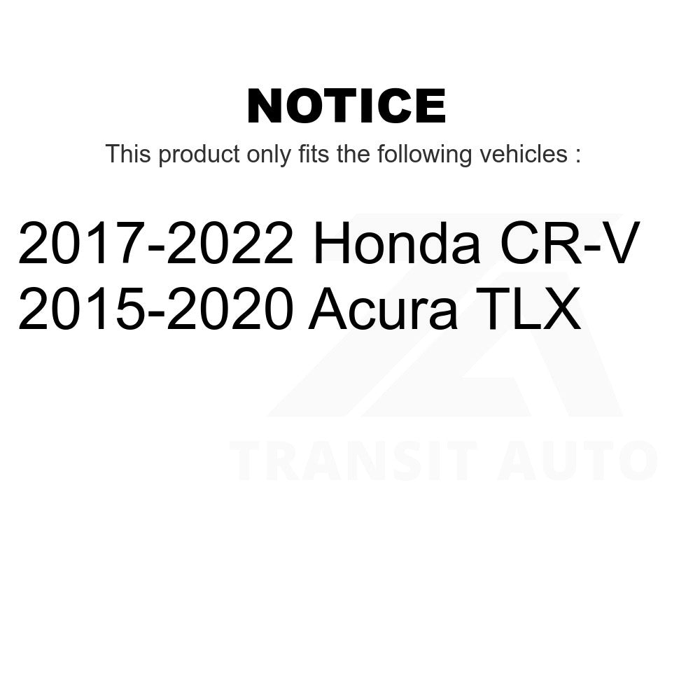 Rear Coated Disc Brake Rotors Pair For Honda CR-V Acura TLX