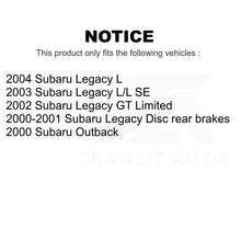 Load image into Gallery viewer, Front Rear Coated Disc Brake Rotors Kit For Subaru Legacy Outback