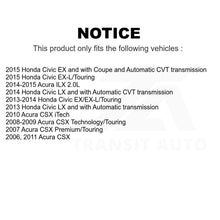 Charger l'image dans la galerie, Front Rear Coated Disc Brake Rotors Kit For Honda Civic Acura ILX CSX