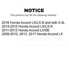 Charger l'image dans la galerie, Front Rear Coated Disc Brake Rotors Kit For Honda Accord