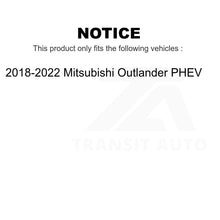 Load image into Gallery viewer, Front Rear Coated Disc Brake Rotors Kit For 2018-2022 Mitsubishi Outlander PHEV