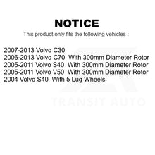 Load image into Gallery viewer, Front Rear Coated Disc Brake Rotors Kit For Volvo S40 C70 C30 V50