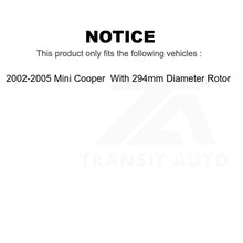 Charger l'image dans la galerie, Front Rear Coated Disc Brake Rotors Kit For Mini Cooper