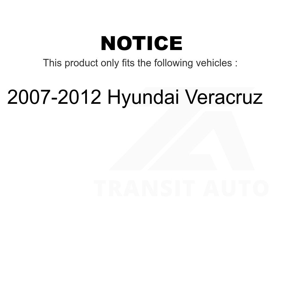 [Front+Rear] 2007-2012 Hyundai Veracruz Premium OE Coated Rotors Brake Kit For Max Braking