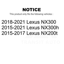 Load image into Gallery viewer, Front Rear Coated Disc Brake Rotors Kit For Lexus NX200t NX300 NX300h