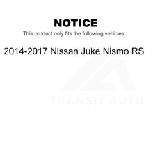 Charger l&#39;image dans la galerie, Front Rear Coated Disc Brake Rotors Kit For 2014-2017 Nissan Juke Nismo RS