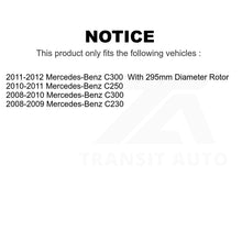 Charger l'image dans la galerie, Front Rear Coated Disc Brake Rotors Kit For Mercedes-Benz C300 C250 C230