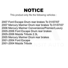 Load image into Gallery viewer, Front Rear Brake Rotors Drums Kit For Ford Escape Mazda Tribute Mercury Mariner