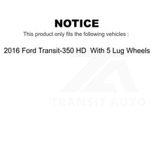 Load image into Gallery viewer, Front Rear Coated Brake Rotor Kit For 2016 Ford Transit-350 HD With 5 Lug Wheels