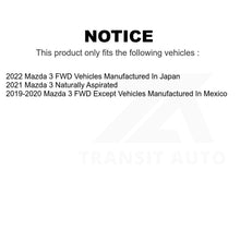 Charger l'image dans la galerie, Front Rear Coated Disc Brake Rotors Kit For Mazda 3