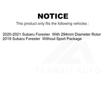 Load image into Gallery viewer, Front Rear Coated Disc Brake Rotors Kit For Subaru Forester