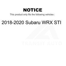 Load image into Gallery viewer, Front Coated Disc Brake Rotors Pair For 2018-2020 Subaru WRX STI