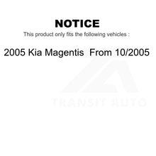 Load image into Gallery viewer, Front Rear Coated Disc Brake Rotors Kit For 2005 Kia Magentis From 10