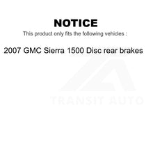 Load image into Gallery viewer, Front Rear Disc Brake Rotors Ceramic Pad Coat Drum Kit (7Pc) For GMC Sierra 1500