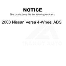 Load image into Gallery viewer, Front Rear Coated Disc Brake Rotor Ceramic Pad &amp; Drum Kit (7Pc) For Nissan Versa