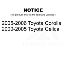 Load image into Gallery viewer, Rear Coated Brake Drum Parking Shoes Kit For Toyota Corolla Celica