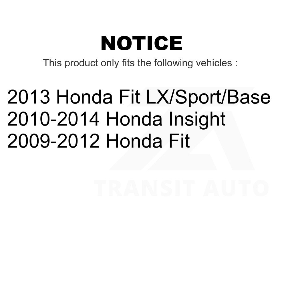 Rear Coated Brake Drum Shoes Kit For Honda Fit Insight