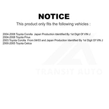 Load image into Gallery viewer, Rear Coated Brake Drum Shoes Kit For Toyota Corolla Prius Celica