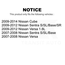 Load image into Gallery viewer, Rear Coated Brake Drum Shoes Kit For Nissan Sentra Versa Cube