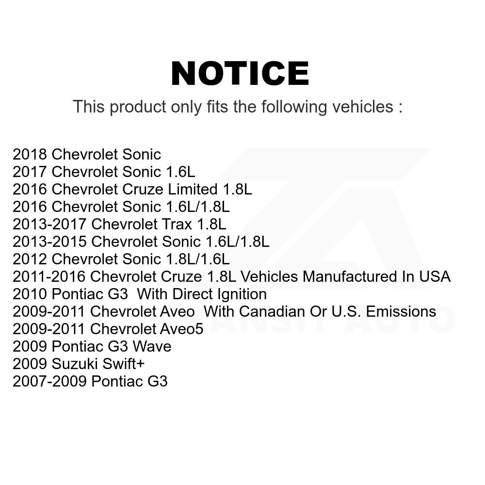 Mpulse Ignition Coil Pair For Chevrolet Cruze Sonic Trax Limited Aveo Aveo5 G3