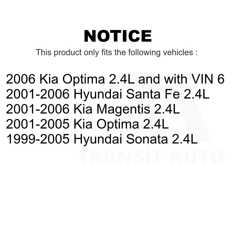 Mpulse Ignition Coil Pair For Hyundai Santa Fe Sonata Kia Optima Magentis