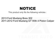 Load image into Gallery viewer, Front Rear Semi-Metallic Brake Pads Kit For Ford Mustang