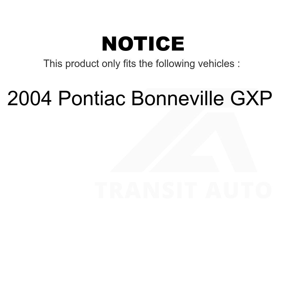 Front Rear Semi-Metallic Brake Pads Kit For 2004 Pontiac Bonneville GXP