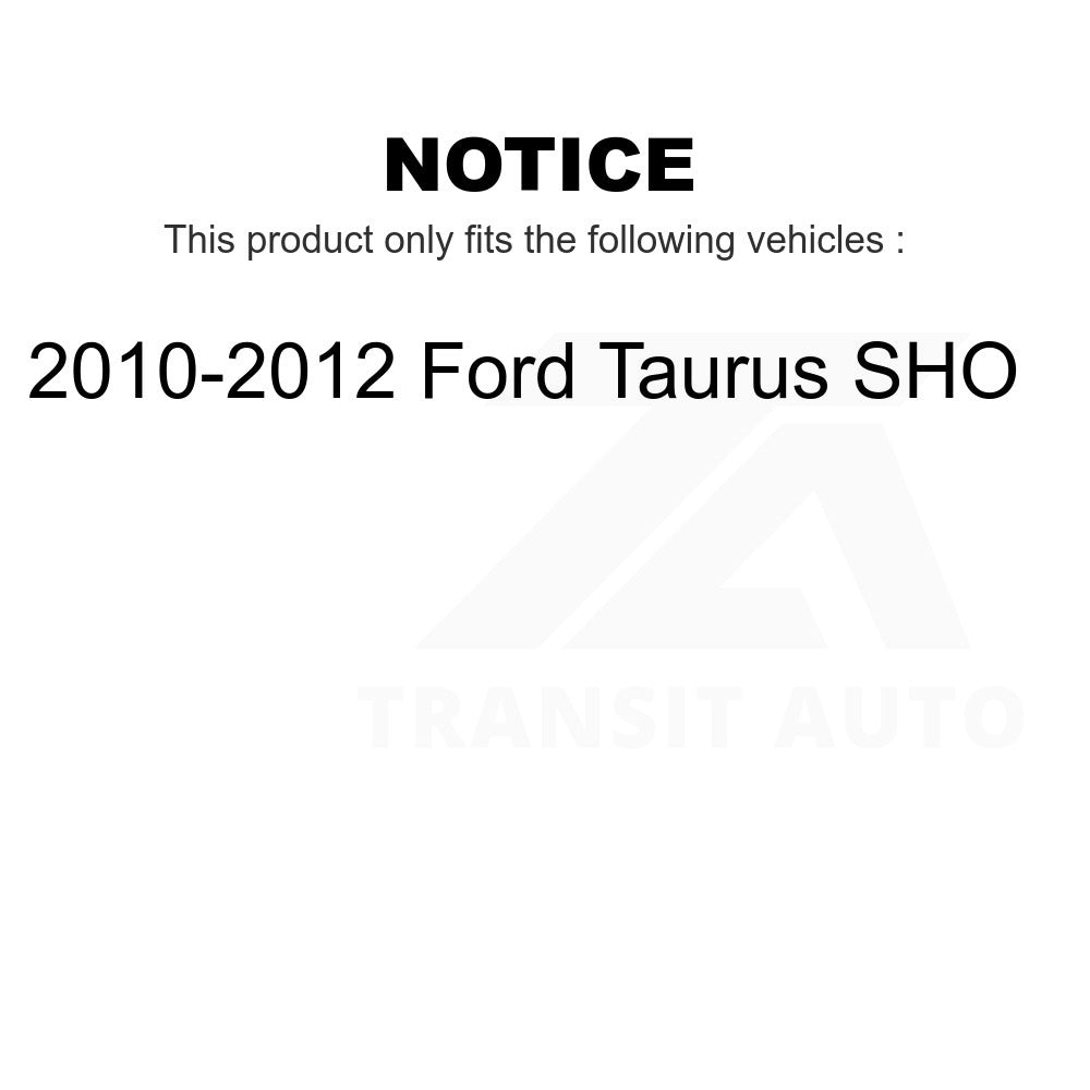 Front Rear Semi-Metallic Brake Pads Kit For 2010-2012 Ford Taurus SHO