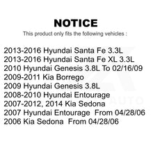 Charger l&#39;image dans la galerie, Front Rear Semi-Metallic Brake Pad Kit For Kia Sedona Hyundai Santa Fe Entourage