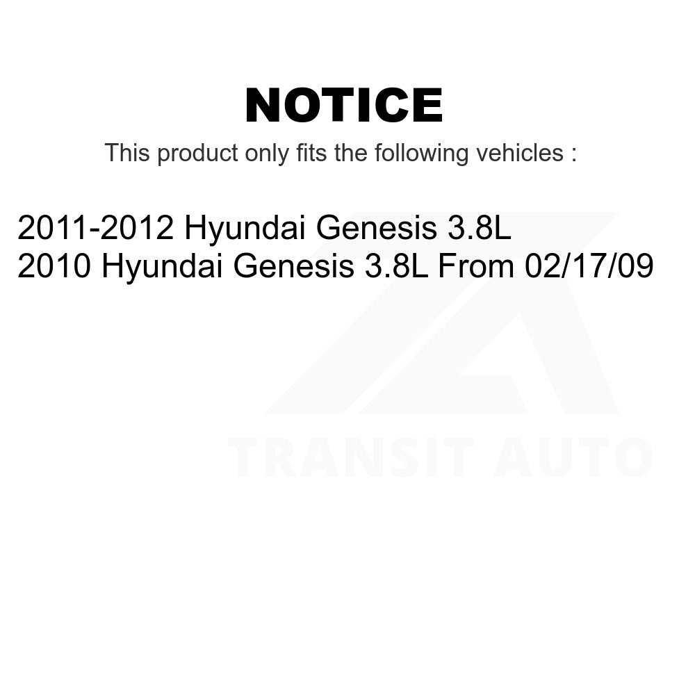 Front Rear Semi-Metallic Brake Pads Kit For Hyundai Genesis 3.8L