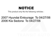 Load image into Gallery viewer, Front Rear Semi-Metallic Brake Pads Kit For Kia Sedona Hyundai Entourage