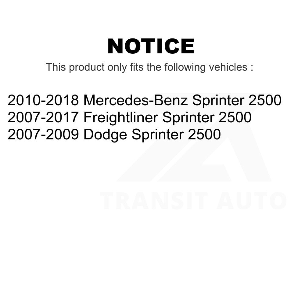 Front Rear Semi-Metallic Brake Pads Kit For Sprinter 2500 Mercedes-Benz Dodge