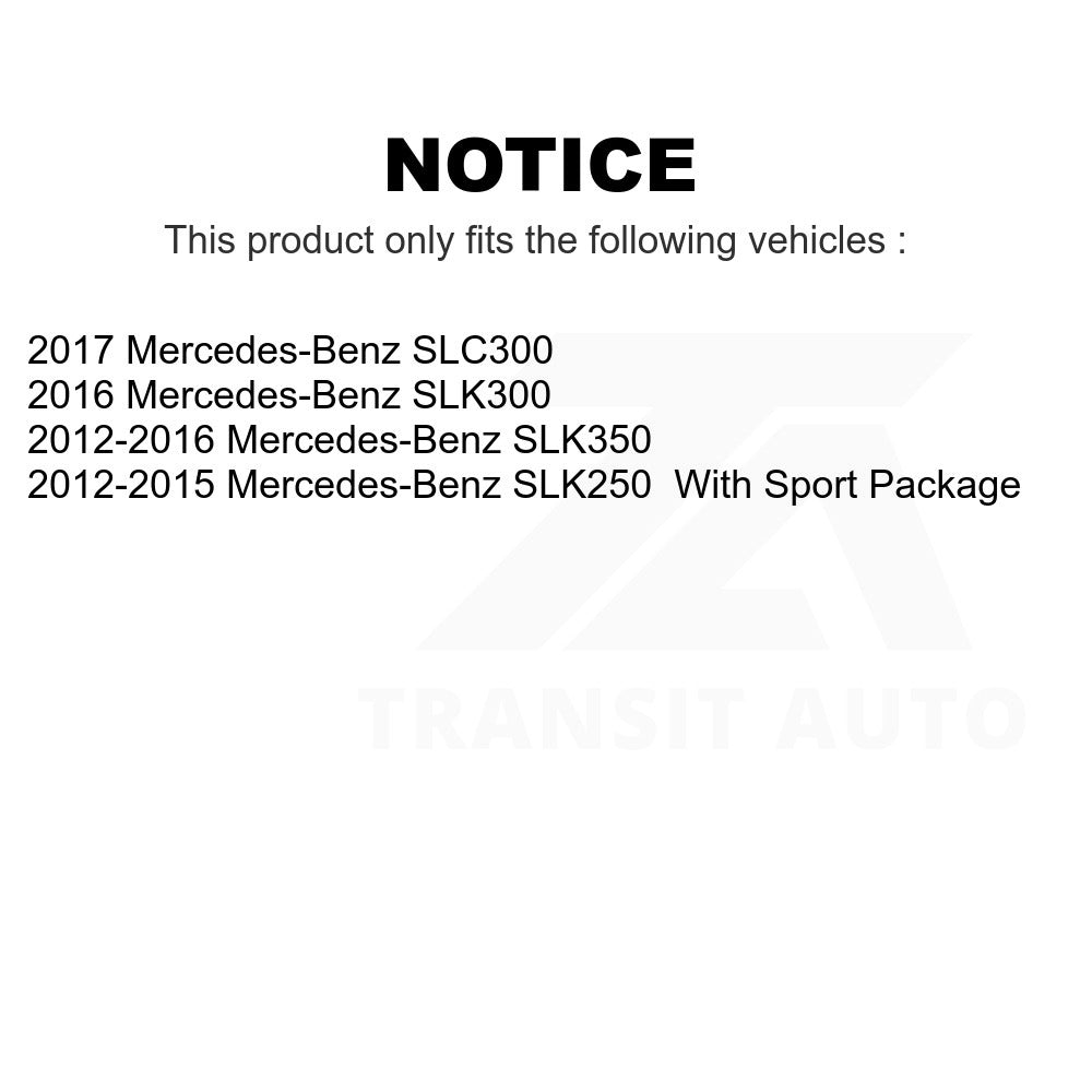 Front Rear Semi-Metallic Brake Pads Kit For Mercedes-Benz SLK250 SLK350 SLK300