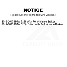 Charger l&#39;image dans la galerie, Front Rear Semi-Metallic Brake Pads Kit For 2012-2013 BMW 528i xDrive