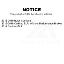 Charger l&#39;image dans la galerie, Front Rear Semi-Metallic Brake Pads Kit For Buick Cascada Cadillac ELR