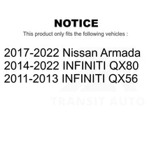 Charger l&#39;image dans la galerie, Front Rear Semi-Metallic Brake Pads Kit For INFINITI Nissan Armada QX80 QX56