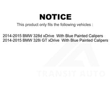 Charger l&#39;image dans la galerie, Front Rear Semi-Metallic Brake Pads Kit For 2014-2015 BMW 328i GT xDrive 328d