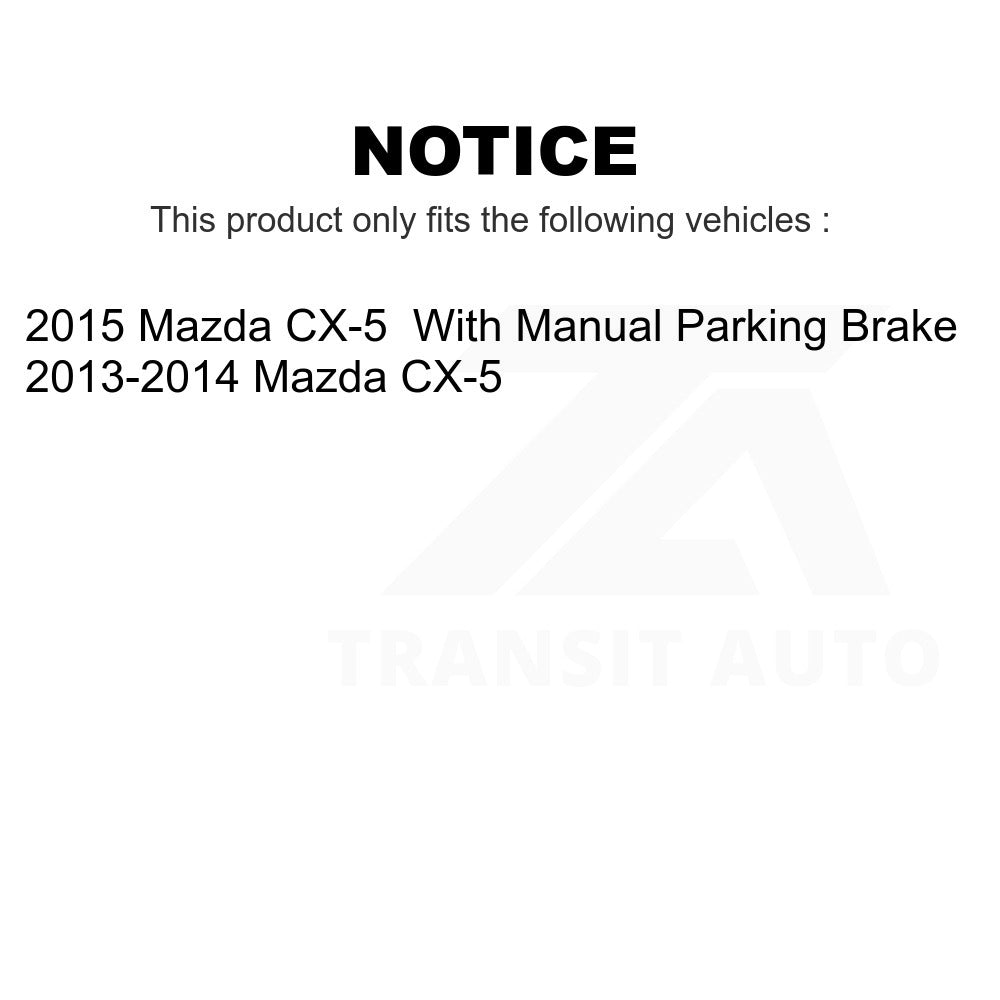 Front Rear Semi-Metallic Brake Pads Kit For Mazda CX-5