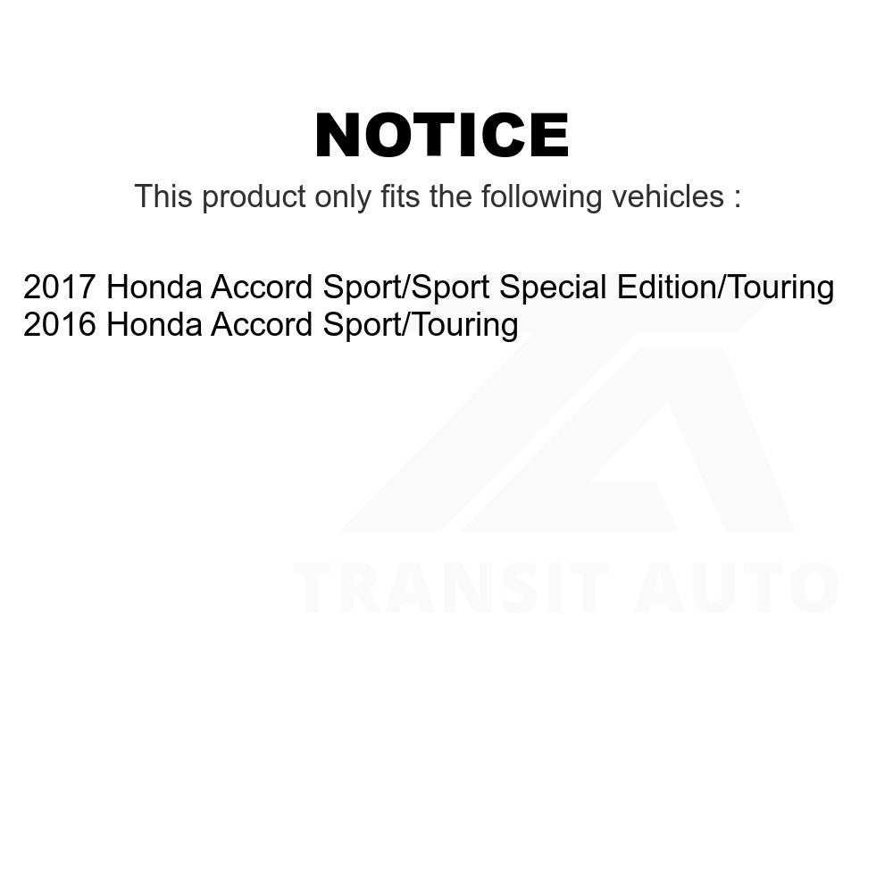 Front Rear Semi-Metallic Brake Pads Kit For Honda Accord