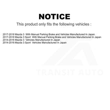 Charger l&#39;image dans la galerie, Front Rear Semi-Metallic Brake Pads Kit For Mazda 3 Sport