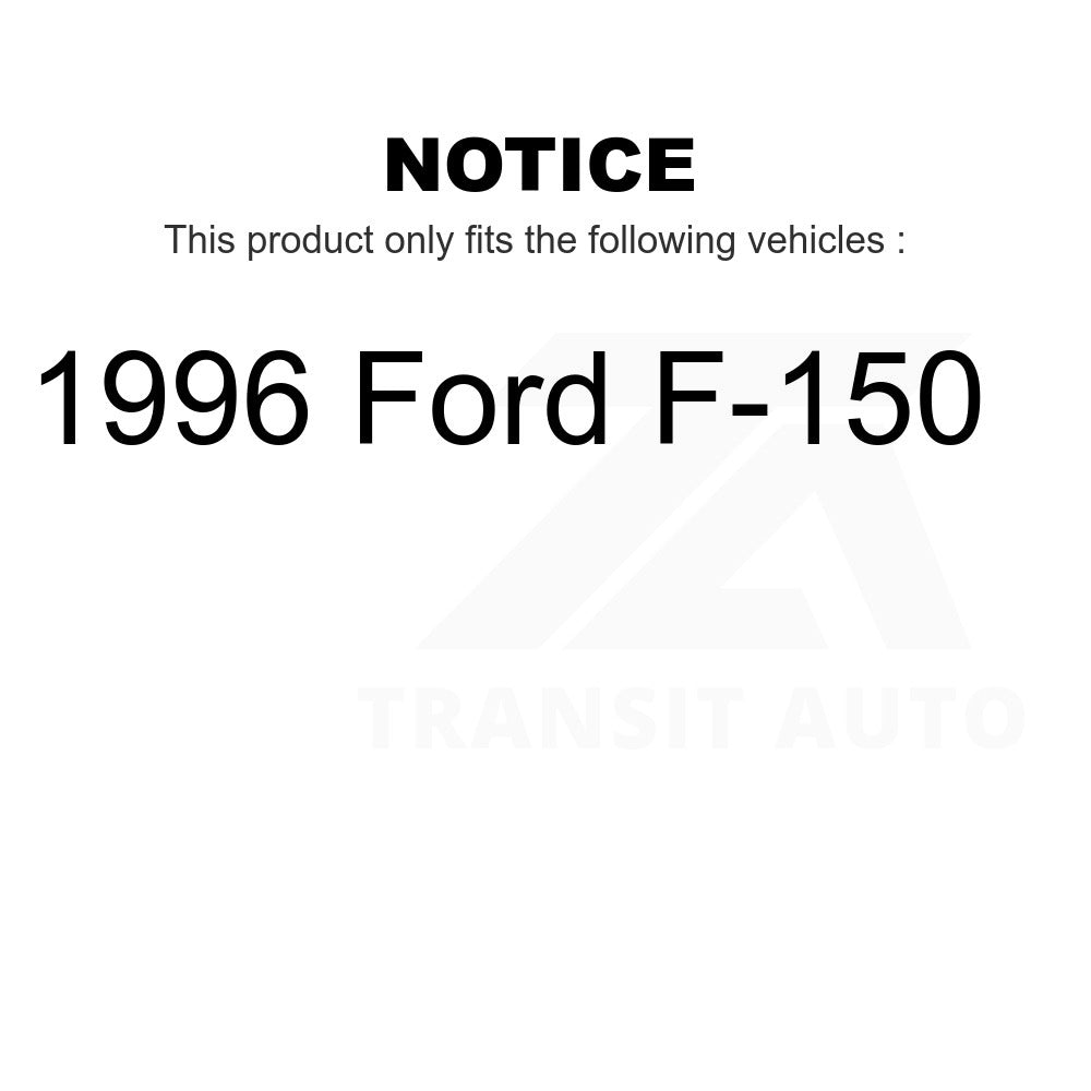 Front Rear Semi-Metallic Brake Pads Kit For 1996 Ford F-150