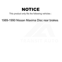 Load image into Gallery viewer, Front Rear Semi-Metallic Brake Pads Kit For 89-90 Nissan Maxima Disc rear brakes