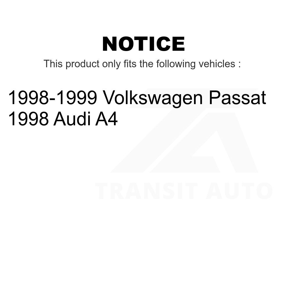 Front Rear Semi-Metallic Brake Pads Kit For Volkswagen Passat Audi A4