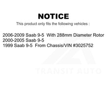 Load image into Gallery viewer, Front Rear Semi-Metallic Brake Pads Kit For Saab 9-5