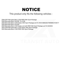 Charger l&#39;image dans la galerie, Front Rear Semi-Metallic Brake Pads Kit For Mercedes-Benz C230 C320 SLK350 C350