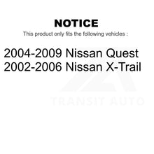 Load image into Gallery viewer, Front Rear Semi-Metallic Brake Pads Kit For Nissan Quest X-Trail