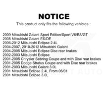 Load image into Gallery viewer, Front Rear Semi-Metallic Brake Pads Kit For Mitsubishi Galant Eclipse Chrysler