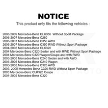 Load image into Gallery viewer, Front Rear Semi-Metallic Brake Pads Kit For Mercedes-Benz C240 CLK350 C320 C280